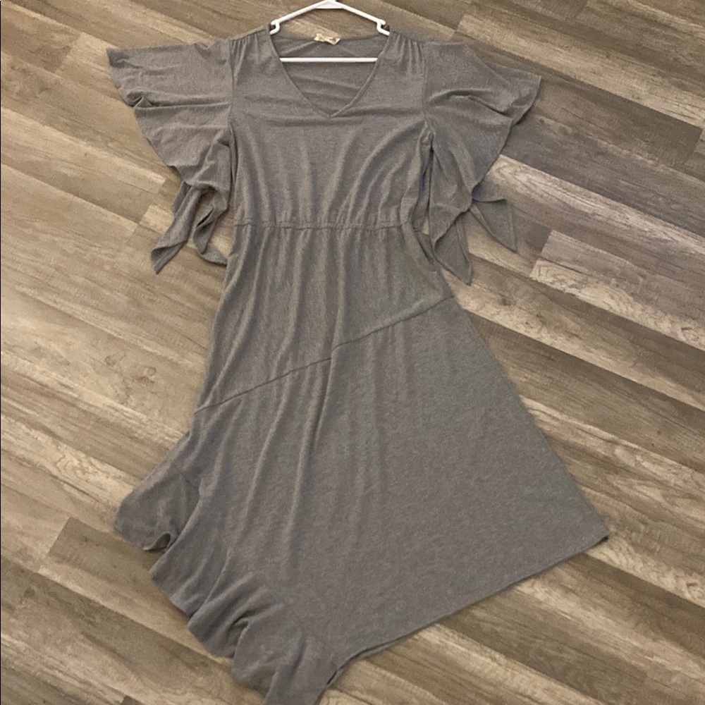 Elegant Gray Women's Dress C